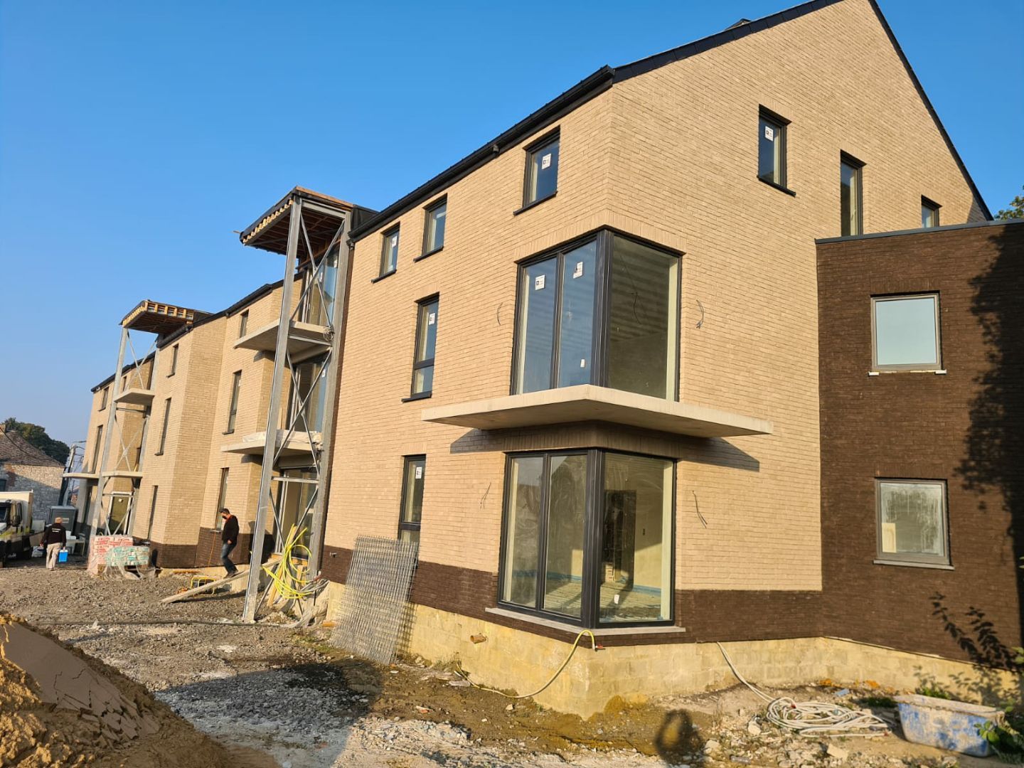 Pose de plaquette sur façade