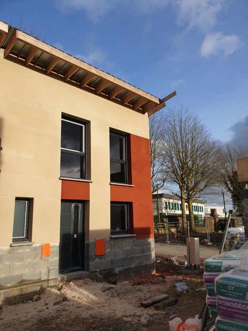 Ravalement de façade avec enduit