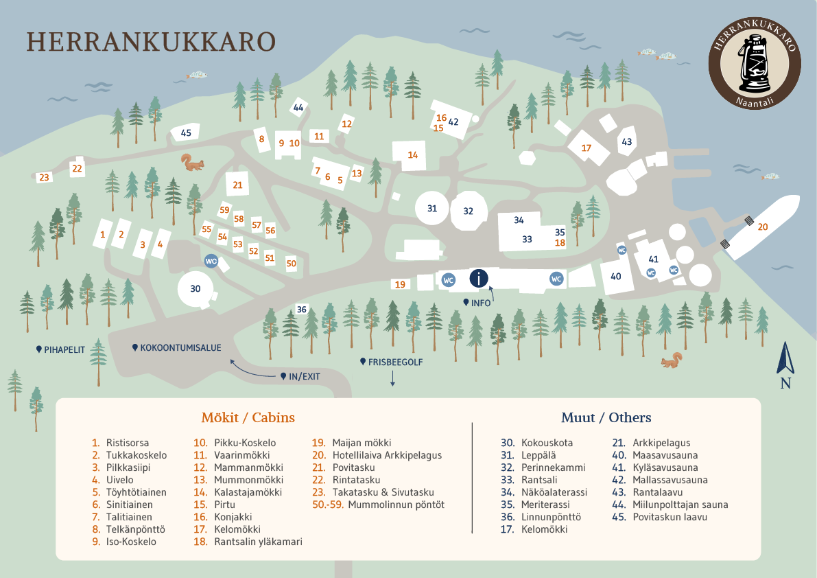 Herrankukkaro - kartta Herrankukkaron kartta
