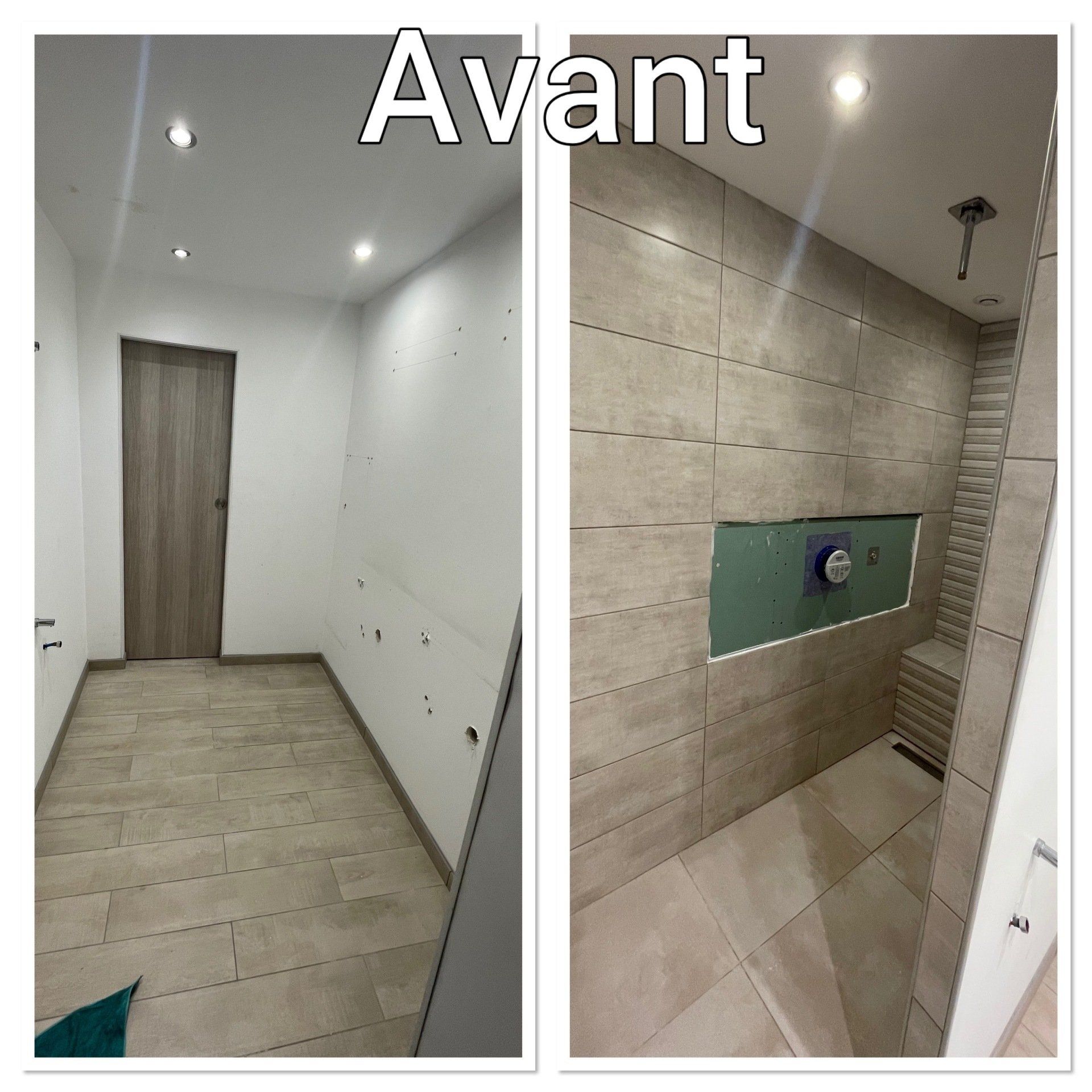 Salle de bain vide avant