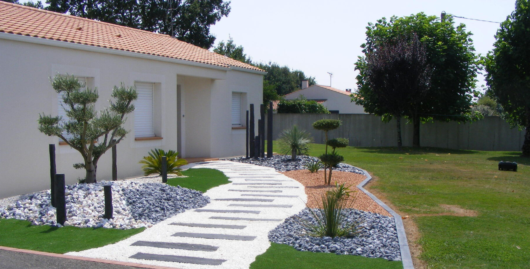 Entrée de maison aménagée