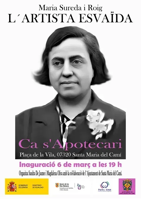 A poster for maría alcornocal y rojo el artista desvanecido