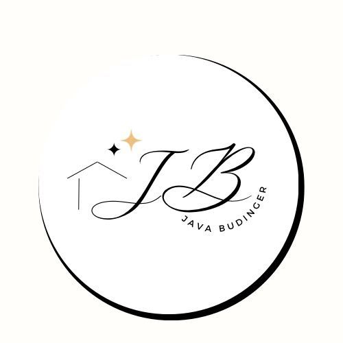 Es un logotipo para una empresa llamada Java Budinger.