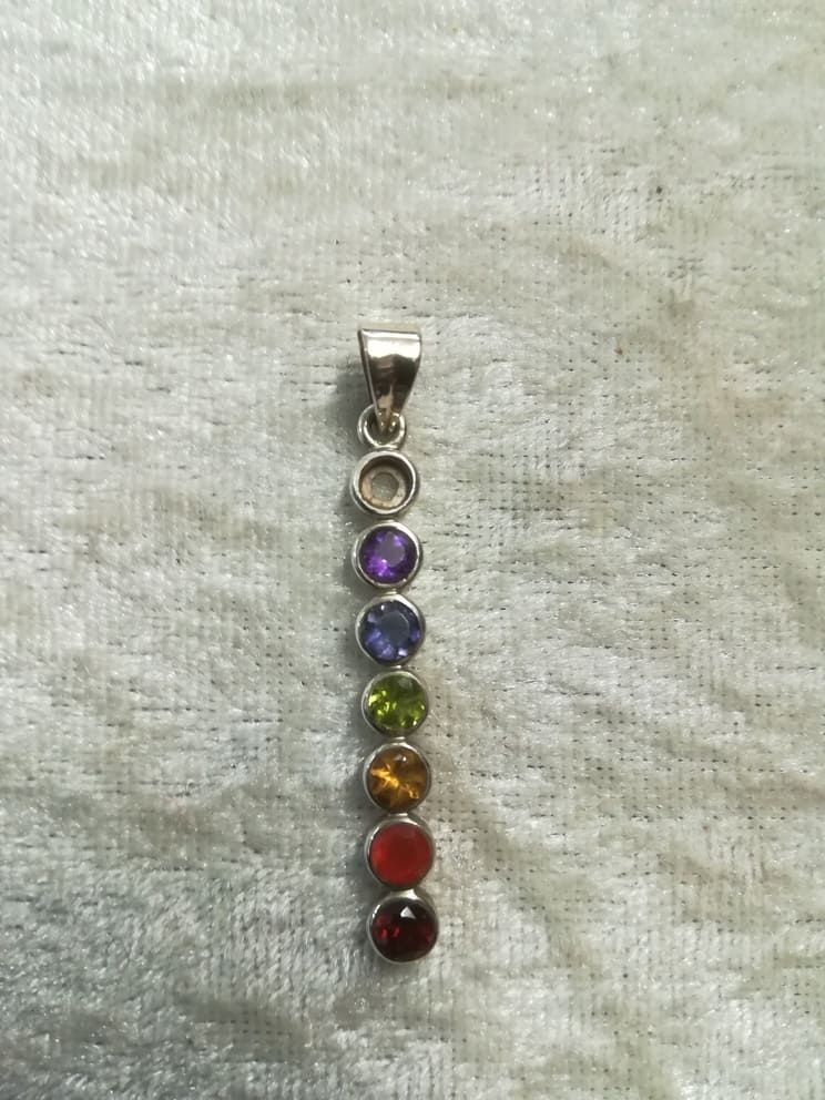 Chakra-Anhänger, 925er Silber