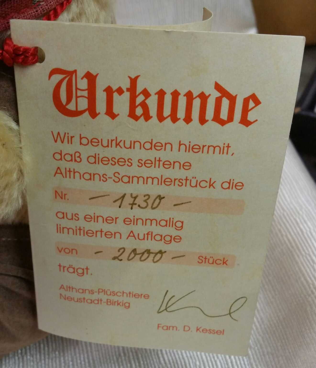 Urkunde