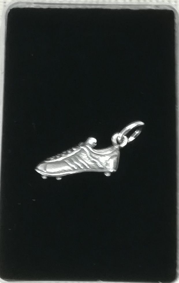 Fußballschuh-Kettenanhänger 925 Silber