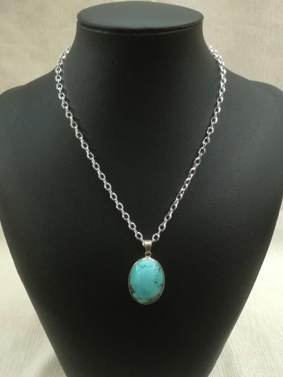 Türkisanhänger in Silber