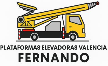 Carretilla elevadora de pluma amarilla con texto 