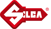 Das rot-weiße SILCA-Logo zeigt ein stilisiertes S in einer Rautenform.
