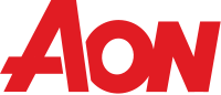 Logo Aon en rouge.