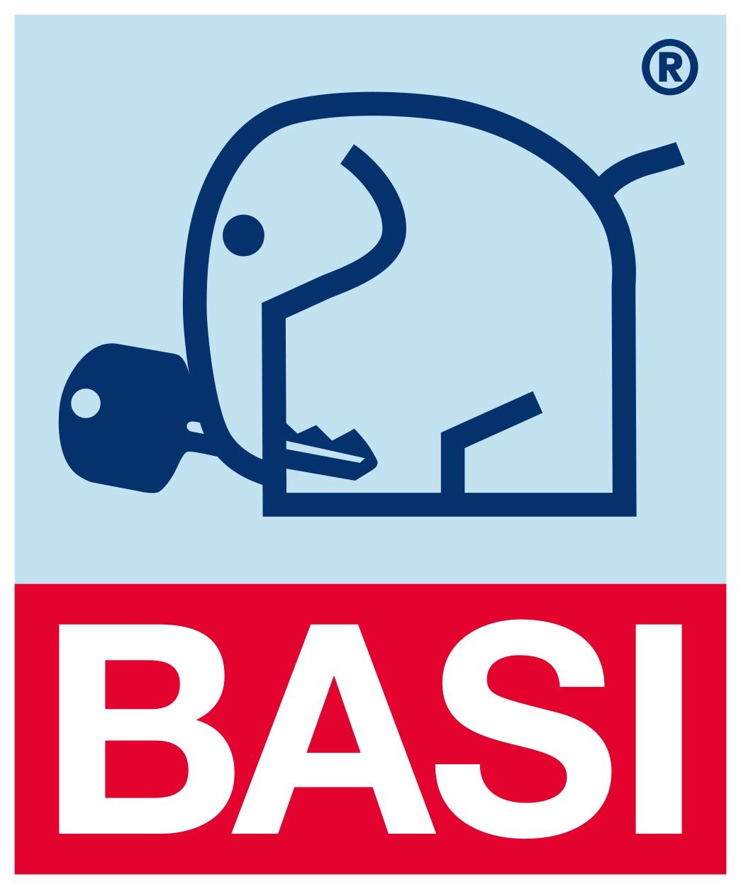 Ein Logo für Basi mit einem Elefanten, der einen Schlüssel hält
