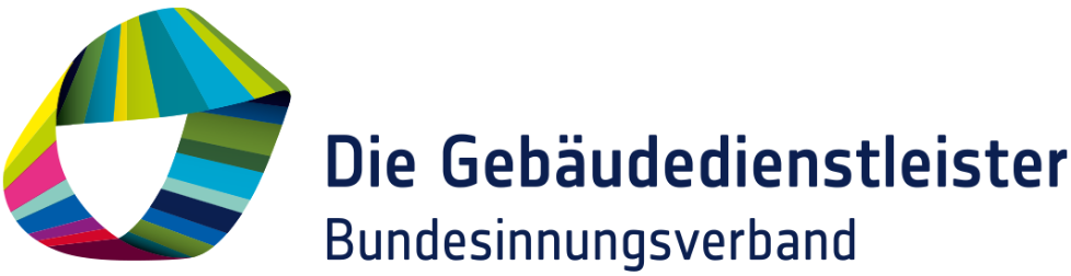 A colorful logo for die gebäudedienstleister bundesinnungsverband