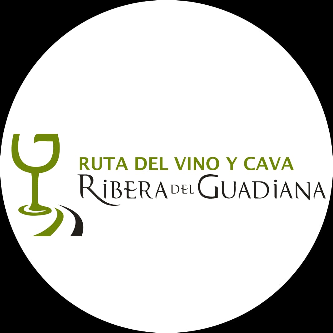The logo for ruta del vino y cava ribera del guadiana