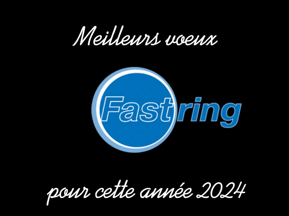 Visuel de bonne nouvelle année 2024 par l'équipe de l'entreprise Fastring