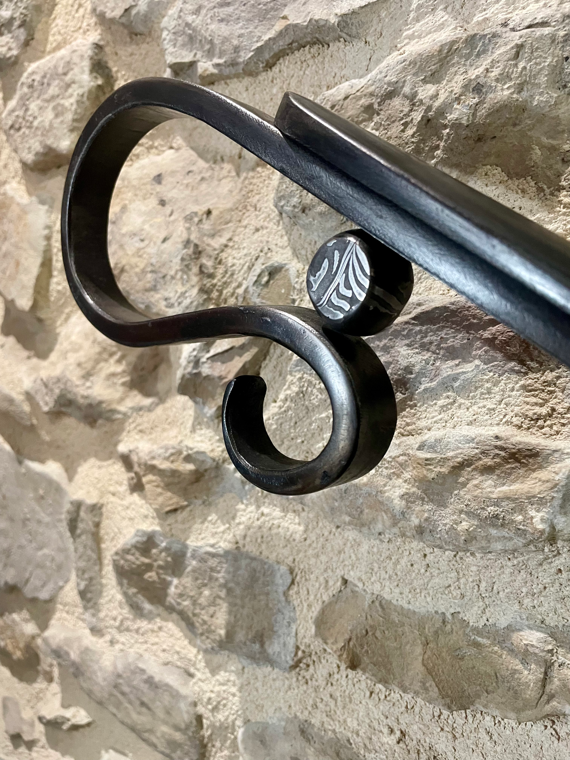 Rampe d'escalier en fer