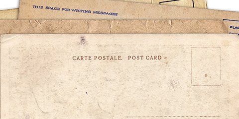 Carte postale vierge ancienne