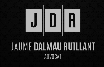 Logotipo con “JDR” en letras blancas