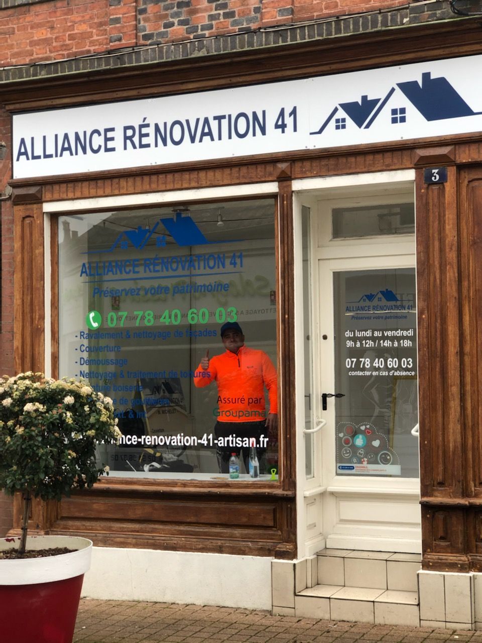 Vitrine de l'entreprise Alliance rénovation 41