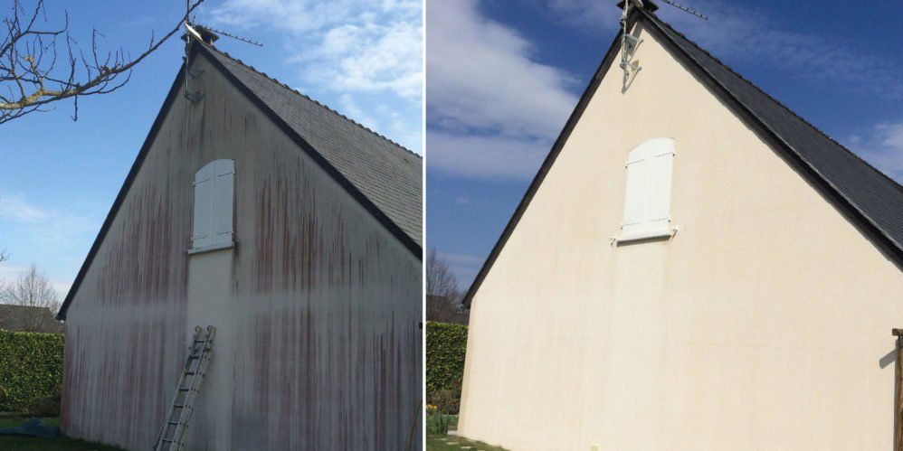 Façade nettoyée par un artisan