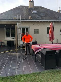 Toit d'une maison en cours de travaux
