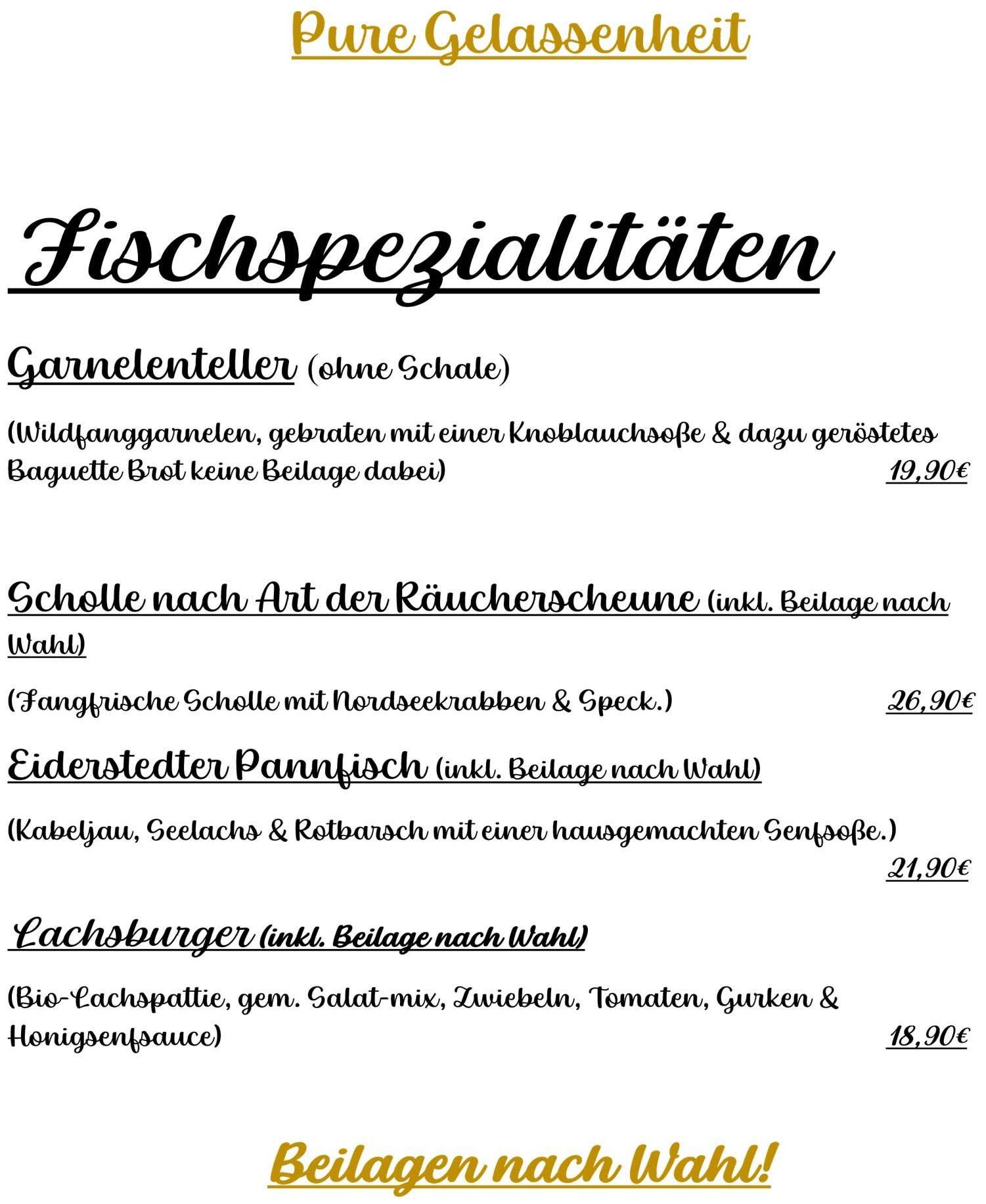 Spezialitäten | Speisekarte | Räucherscheune