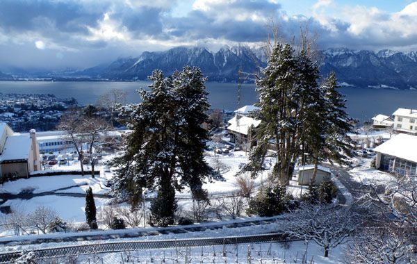 restaurant des 3 suisses - jongny - lac