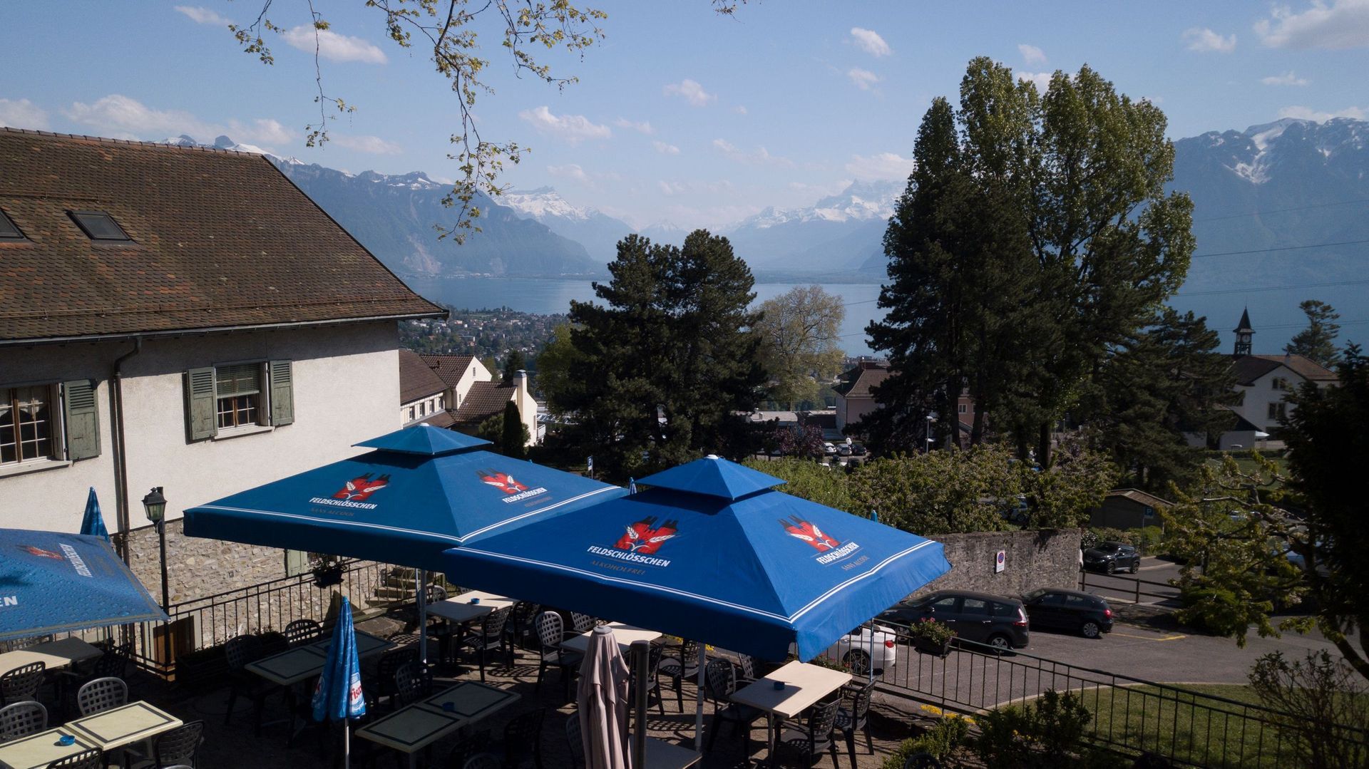 restaurant des 3 suisses - jongny - soleil