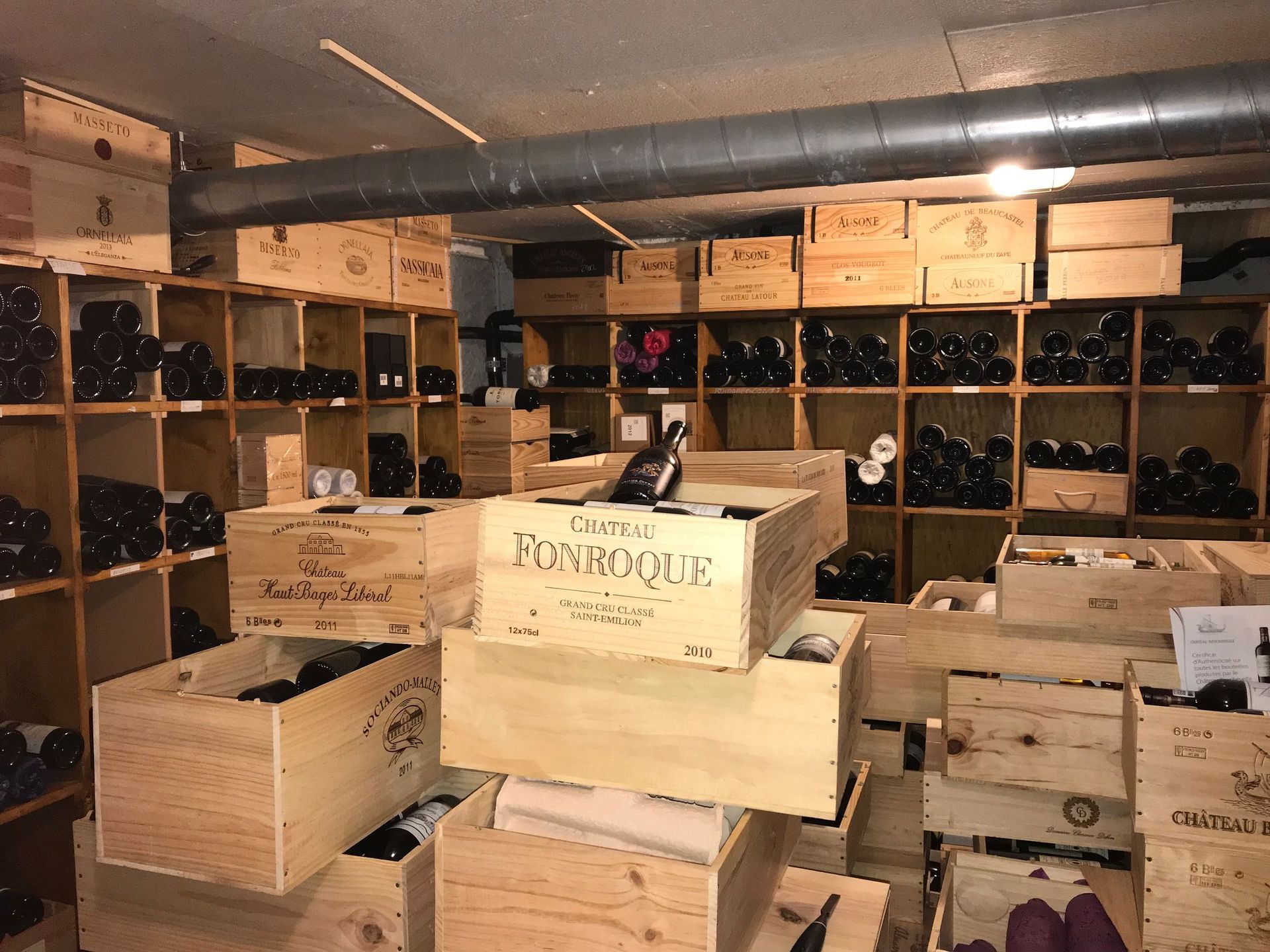 restaurant des 3 suisses - jongny - vin italie