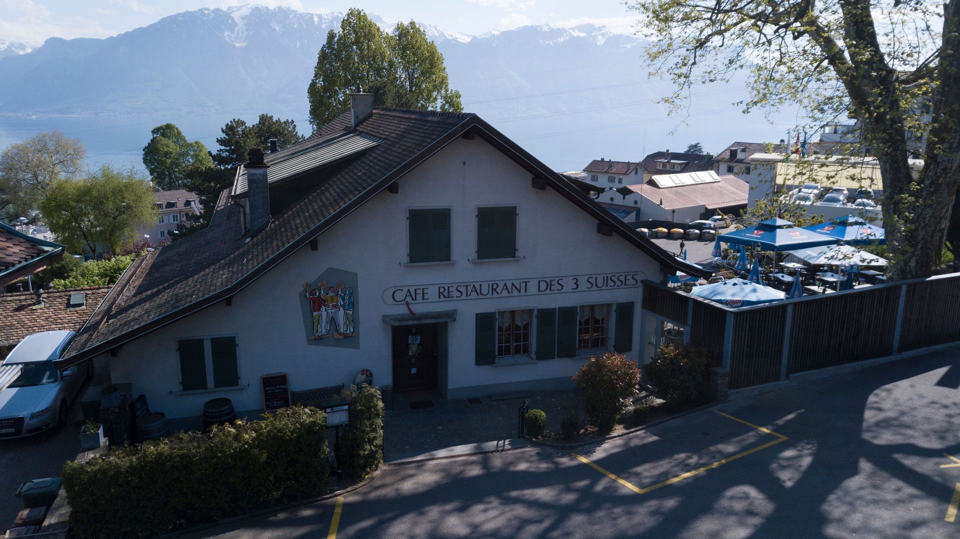 restaurant des 3 suisses - jongny - terrasse