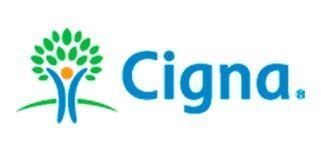 Un logotipo de Cigna con un árbol.