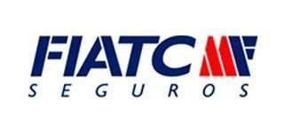 Un logotipo de Fiat Seguros azul y rojo sobre un fondo blanco.