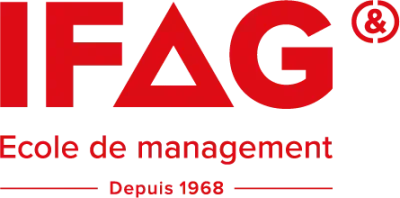 Logo IFAG, école de management, depuis 1968.