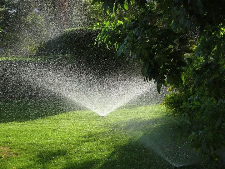 Arrosage automatique d'une pelouse de jardin