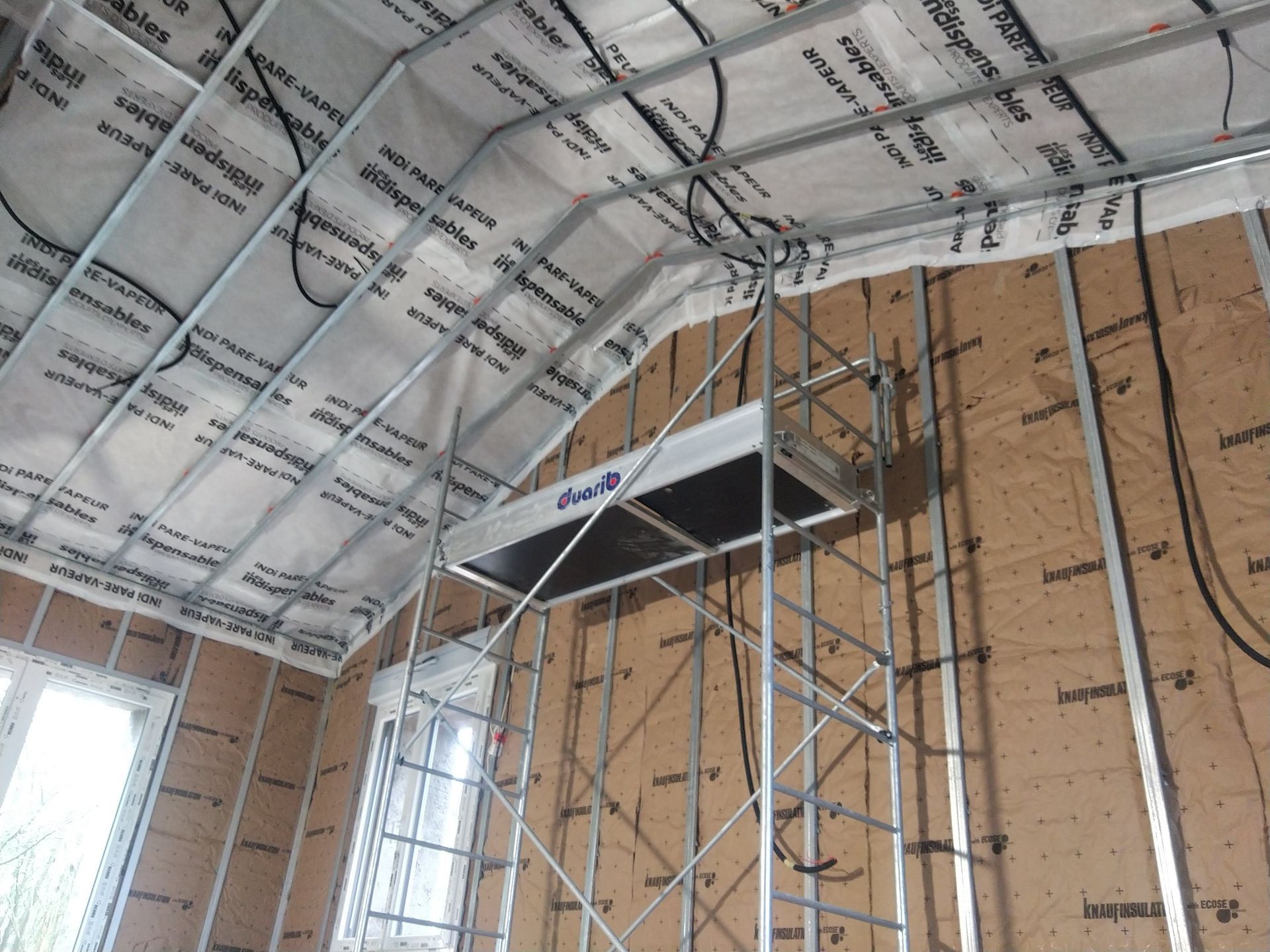 Échaufadage monté pour des travaux d'isolation