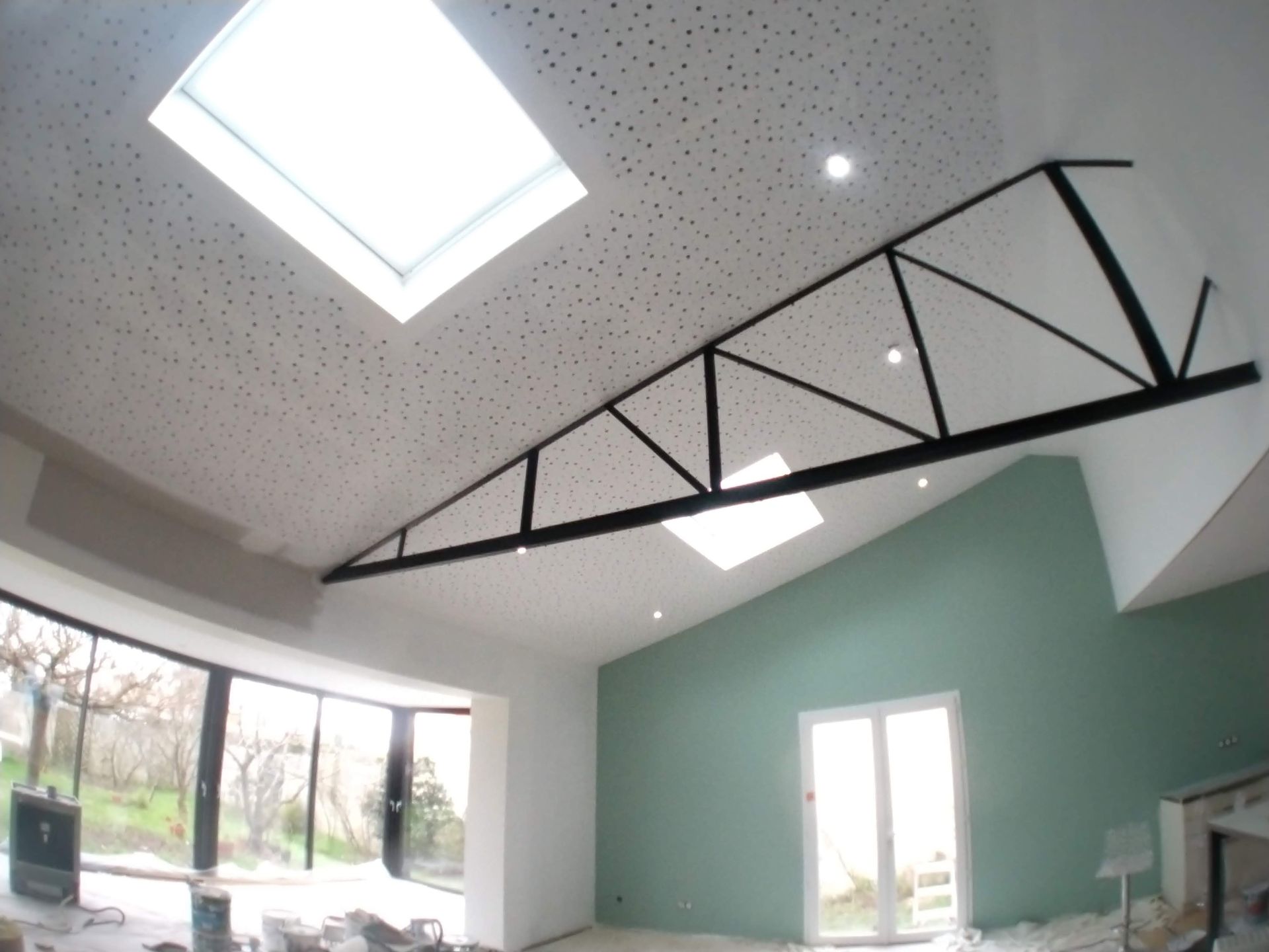 Charpente métallique noir