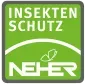 Ein grün-weißes Logo für eine Firma namens Neher.