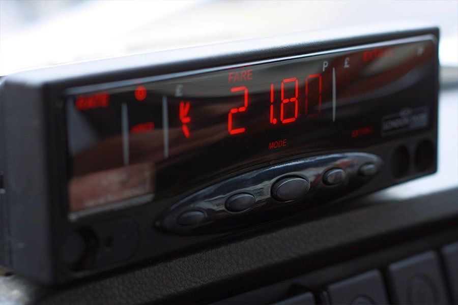 Compteur de kilomètres de taxi