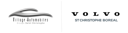 Logo : Village Automobiles, Groupe Saint Christophe; Volvo, St Christophe Boreal.