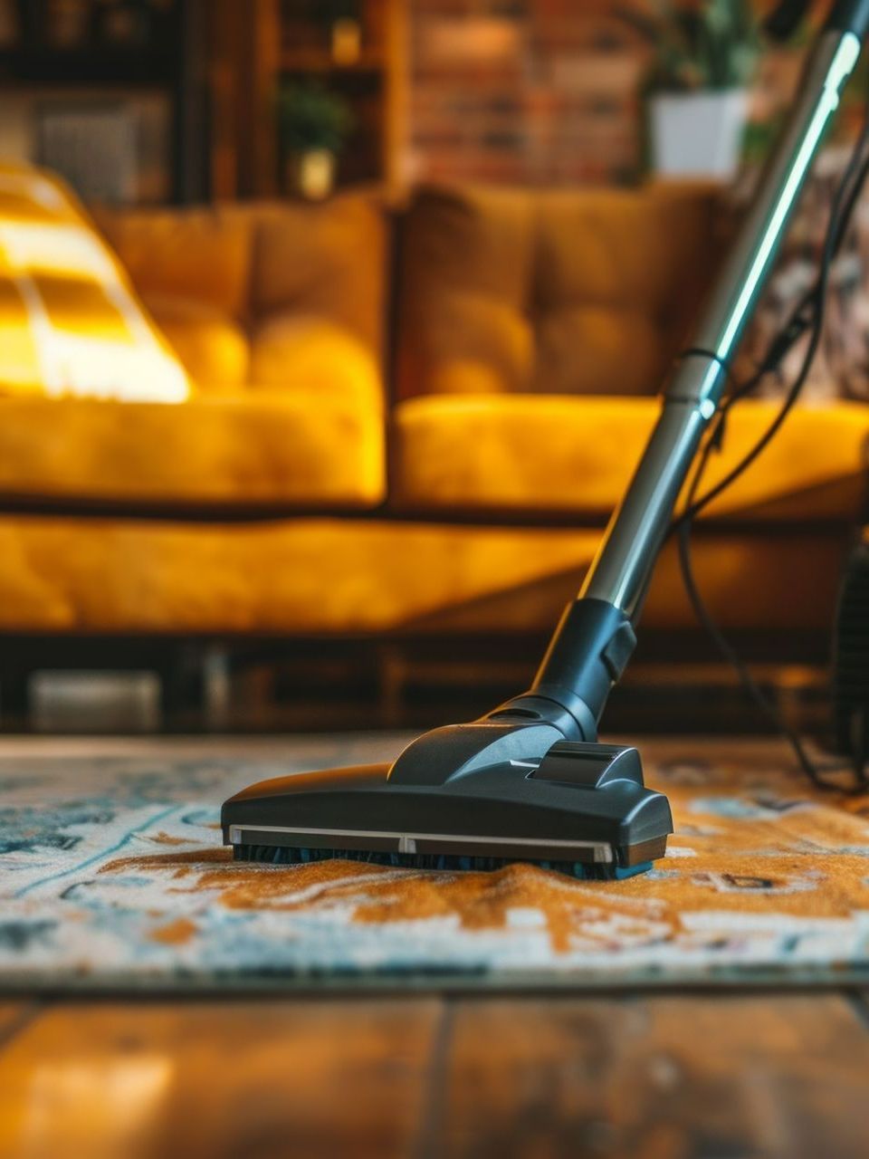 Aspirateur sur tapis