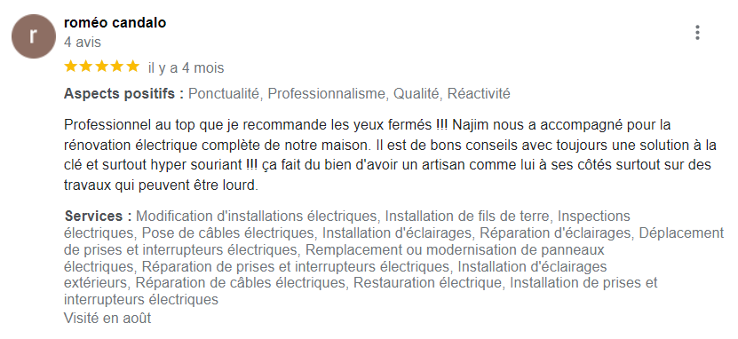 Avis google