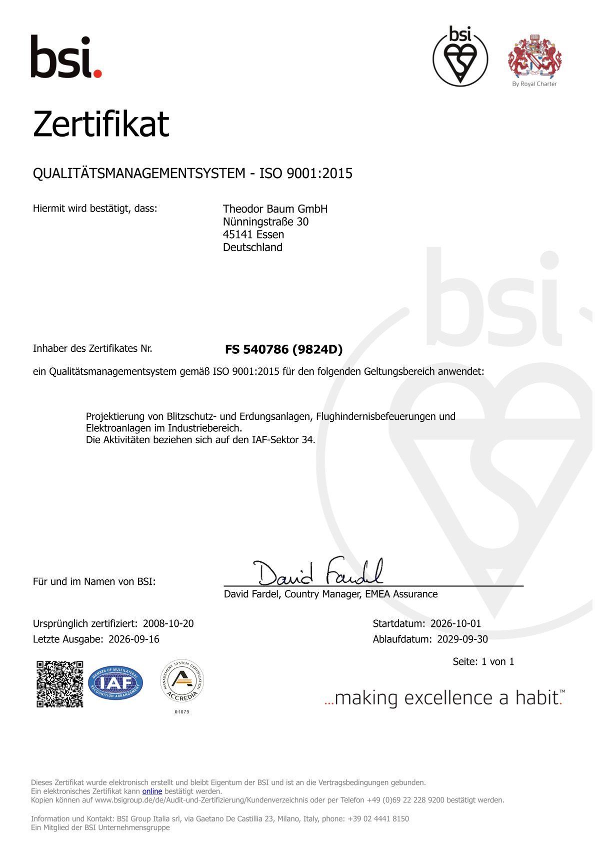 BSI Zertifikat