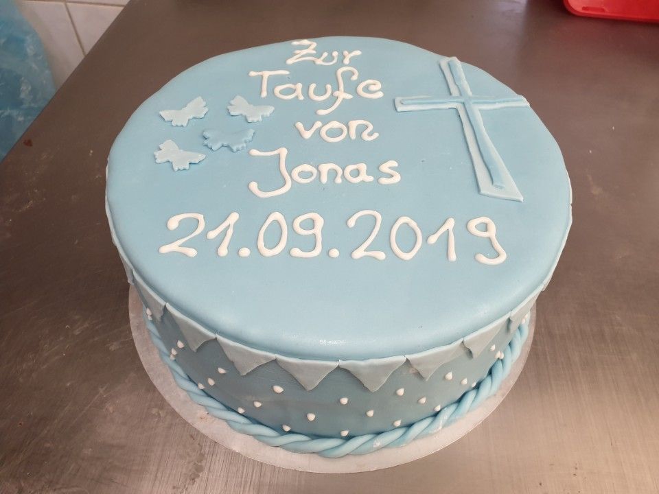 Torte für eine Taufe