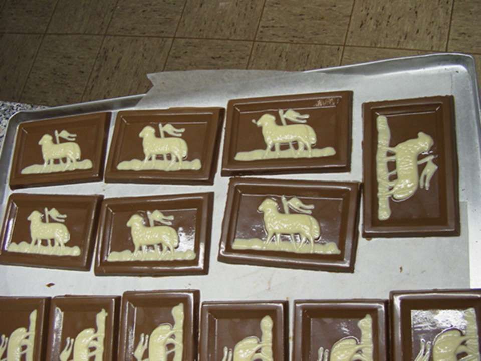 Figuren aus Schokolade