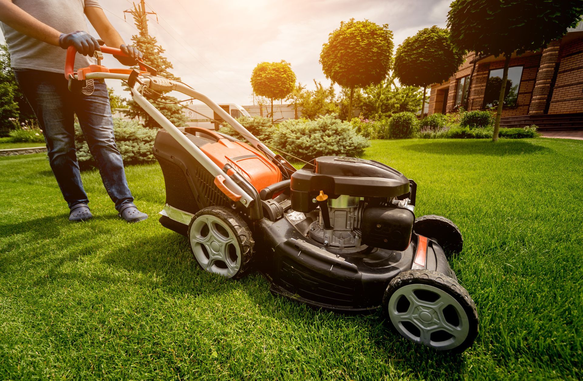 Une tondeuse professionnelle