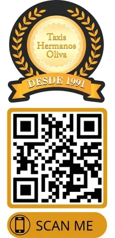 Un código QR que dice taxis hermanos oliva.