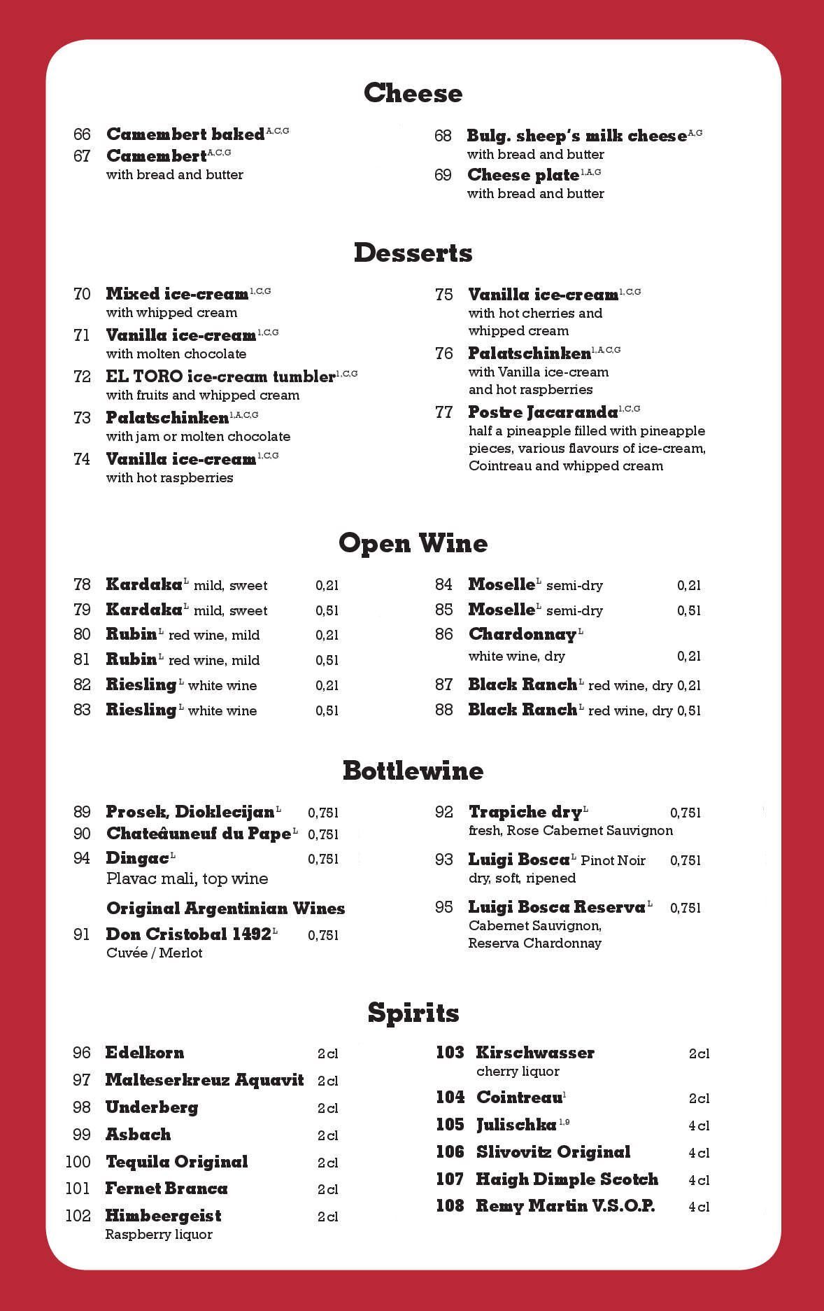 El Toro | Bochum | Steakhaus | Menu and special Offers