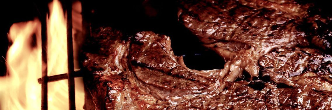 Steak Grillfeuer