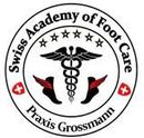 Das Logo für die Schweizerische Akademie für Fusspflege von Praxis Grossmann.