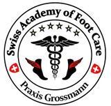 Das Logo für die Schweizerische Akademie für Fusspflege von Praxis Grossmann.