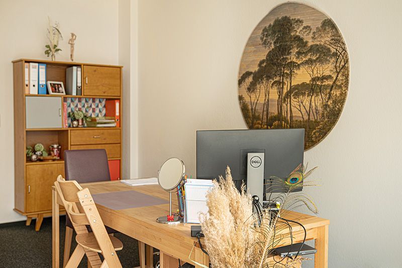 Büro in der logopädischen Praxis SprachEcke